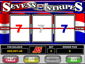 Sevens and Stripes Onlie Video Slot